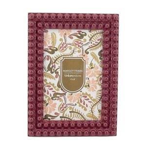 Urban Resin/Wood Margot Photo Picture Frame 4x6in 15cm Burgandy