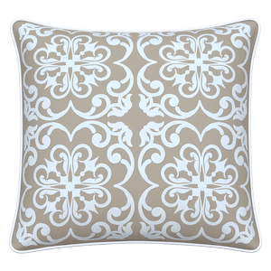 Mojo 45cm Moroccan Beige Cushion Cover With Pipe