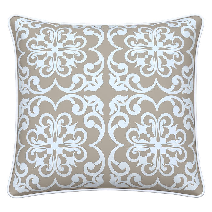 Mojo 45cm Moroccan Beige Cushion Cover With Pipe