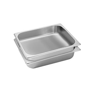 SOGA 2 Pack Gastronorm GN Pan 1/2 Stainless Steel Tray 6.5cm Deep