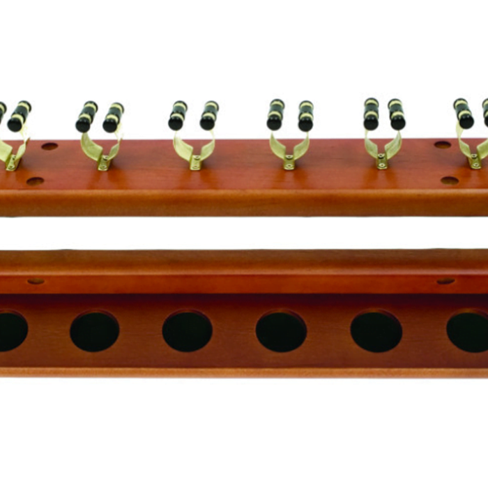 Pool Snooker Billiard Cue Rack Maple Holds 6 Sticks