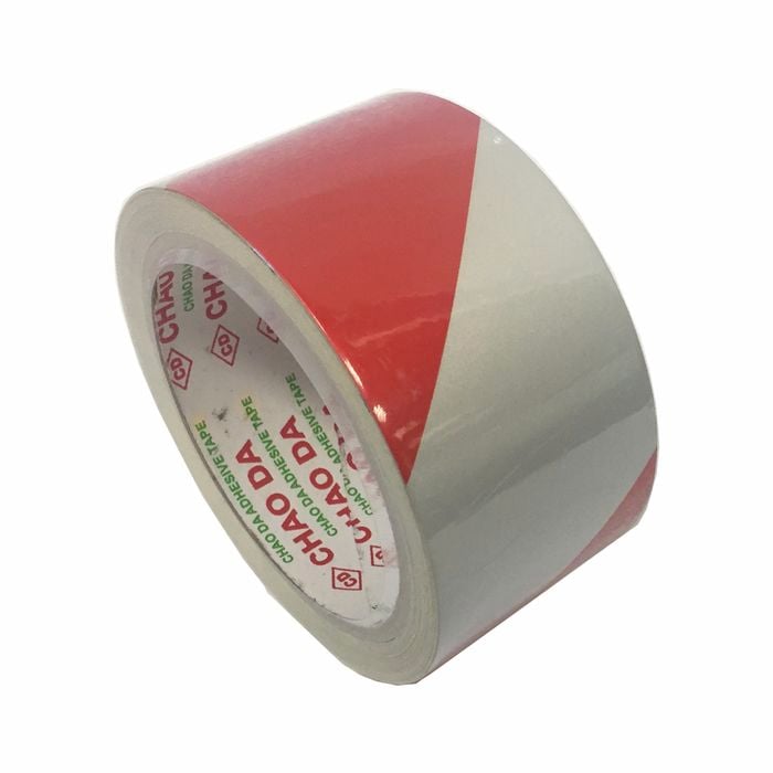 Brutus 50mm x 10m Red / White Reflective Adhesive Safety Tape