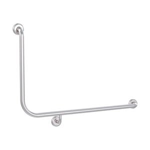 3monkeez 960 x 600mm 32mm Stainless Steel Right Handed Angled Grab Rail