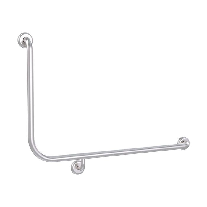 3monkeez 960 x 600mm 32mm Stainless Steel Right Handed Angled Grab Rail