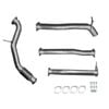 Ignite Exhausts Turbo Back For Ford Px Ranger 3.2l 3" No Cat With Diff Pipe Raw Aluminised Steel