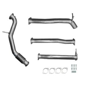 Ignite Exhausts Turbo Back For Ford Px Ranger 3.2l 3" No Cat With Diff Pipe Raw Aluminised Steel