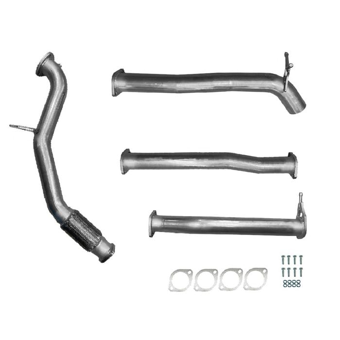 Ignite Exhausts Turbo Back For Ford Px Ranger 3.2l 3" No Cat With Diff Pipe Raw Aluminised Steel