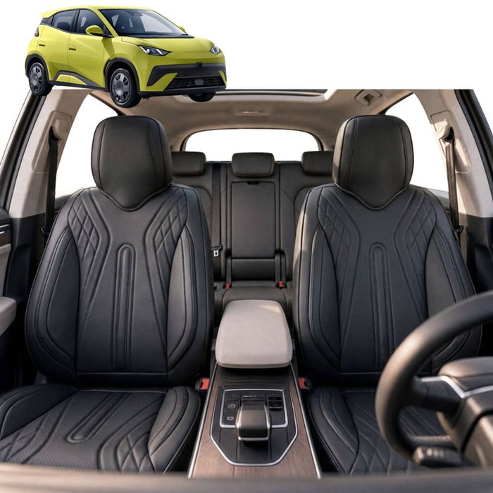 Australian Goose Front Seat Covers for BYD Atto 1 2025 - Current - PU Leather, Black (2pc)