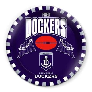 AFL Snack Plate - Fremantle Dockers - 20cm diameter - Melamine - Single
