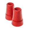19mm Crutch Tips - Non-slip Ferrules For Stability And Durability - Red