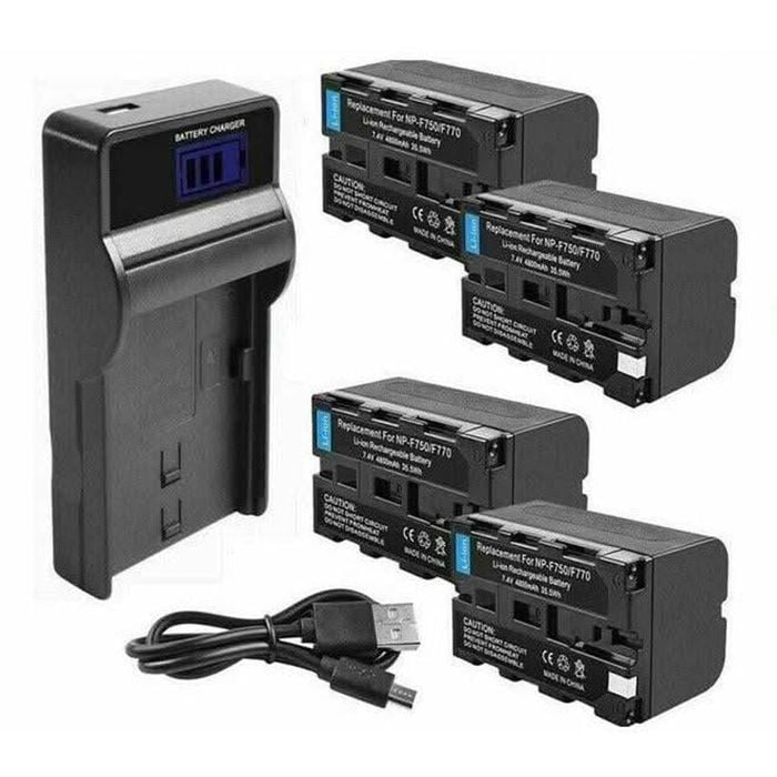8700mah Np-f960 Npf960 Battery For Sony F970 Np-f950 Np-f770 Np-f750 / Charger ( Choose Your Variant )