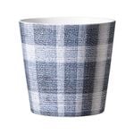 Scheurich 13cm Check Pot Blue