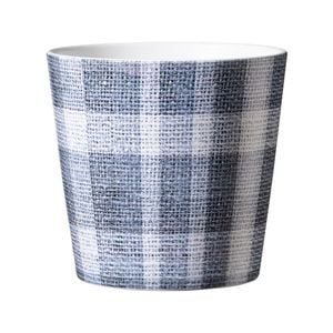 Scheurich 13cm Check Pot Blue