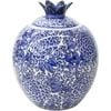 LVD Porcelain Jar Tabletop Home/Lounge Decor 18cm Chrysanthemum