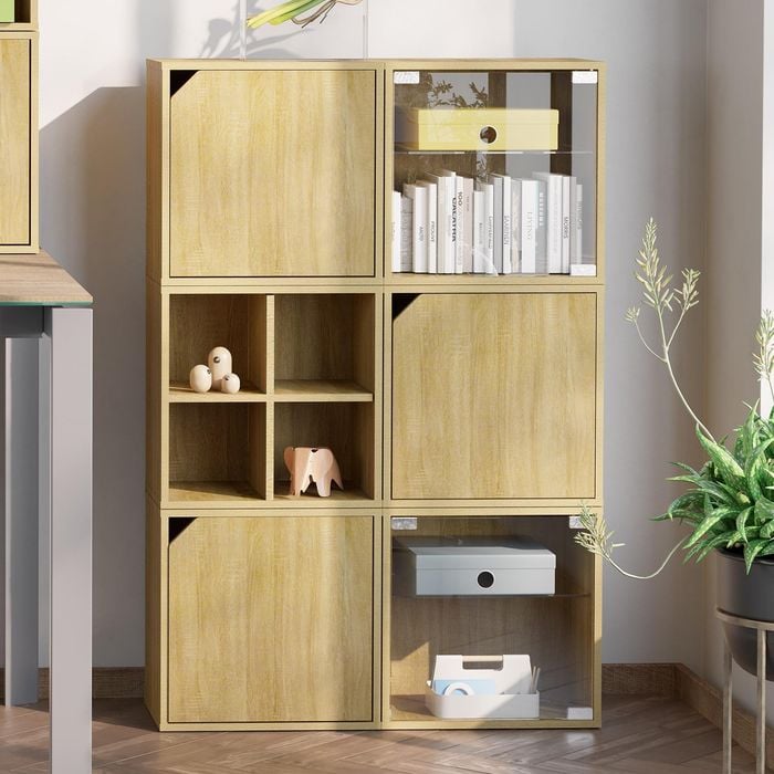 Flexi Storage Clever Cube Glass Modra Shelf