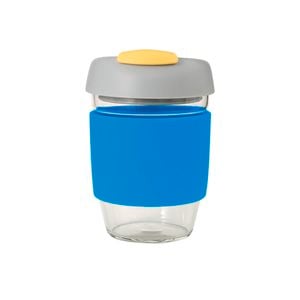 Avanti Go Cup Glass 296ml Blue/Grey/Yellow