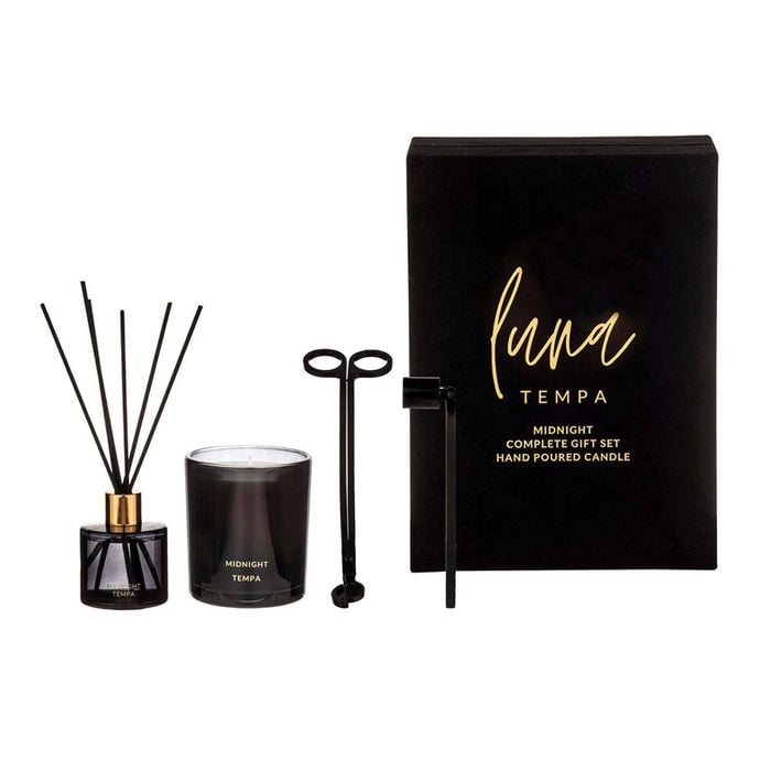 Tempa Luna Midnight Complete Candle Diffuser Gift Set