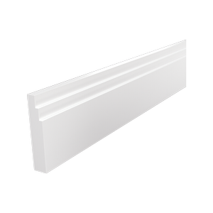 92 x 18mm 2.7m White Primed FJ Step Pine Moulding