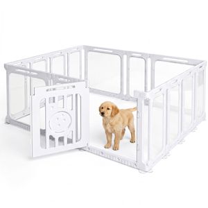 Advwin DIY Small Animal Playpen Pet Enclosure 14 Panels Indoor Portable Exercise Fence