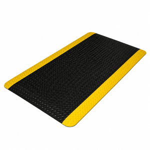 Duratred 1500 x 900mm Premium Yellow Border Anti-Fatigue Matting