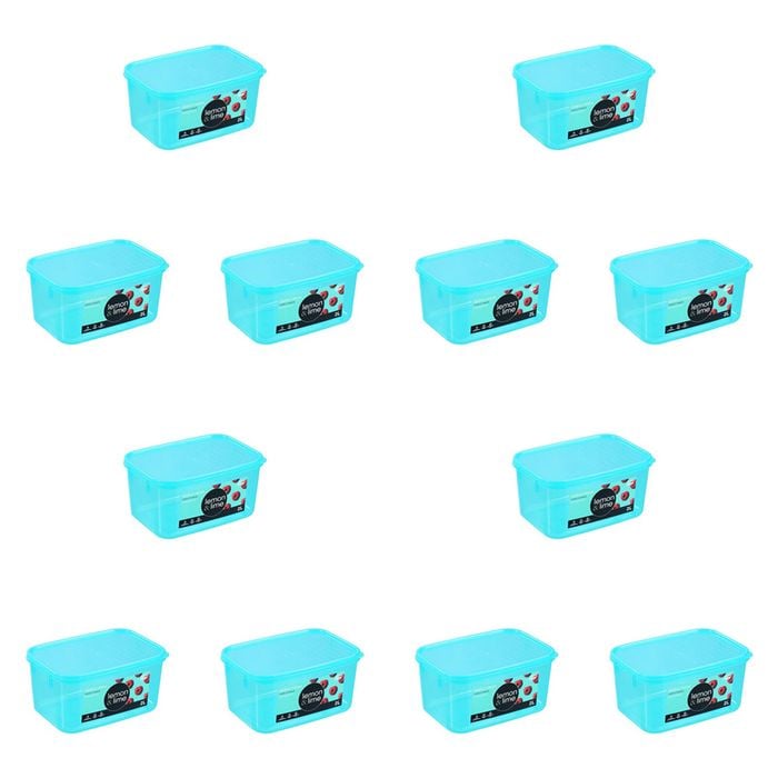 12pc Lemon & Lime 2L Simple Fresh Food Container Assorted