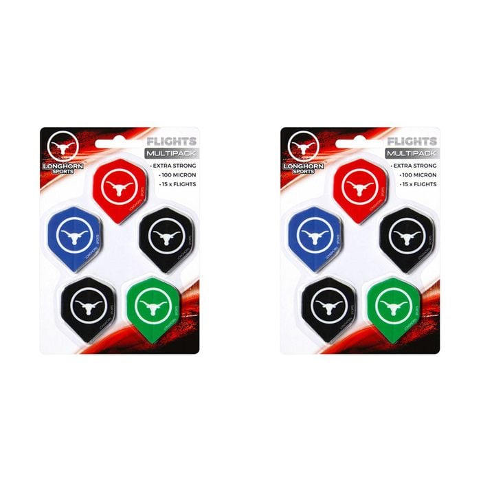 2x 5pc Formula Sports Longhorn 100-Micron Dart Flights Set