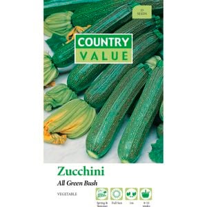 Country Value All Green Bush Zucchini Seed