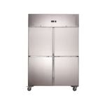 Lce Ld1200btm Stainless Steel Four Door Upright Freezer