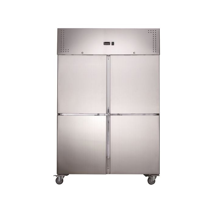 Lce Ld1200btm Stainless Steel Four Door Upright Freezer