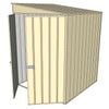Build-a-Shed 1.5 x 1.5 x 2m Skillion Shed without Side Doors - Cream