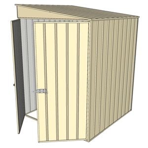 Build-a-Shed 1.5 x 1.5 x 2m Skillion Shed without Side Doors - Cream