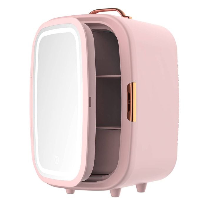 Advwin 15L Mini Fridge Portable Skincare Fridge Pink
