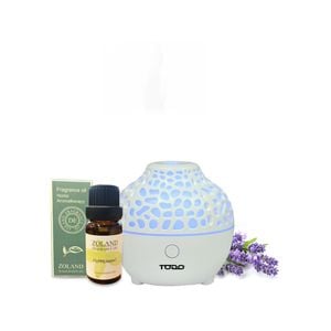 TODO 60ml Humidifier Aromatherapy Diffuser w/ LED Light - White
