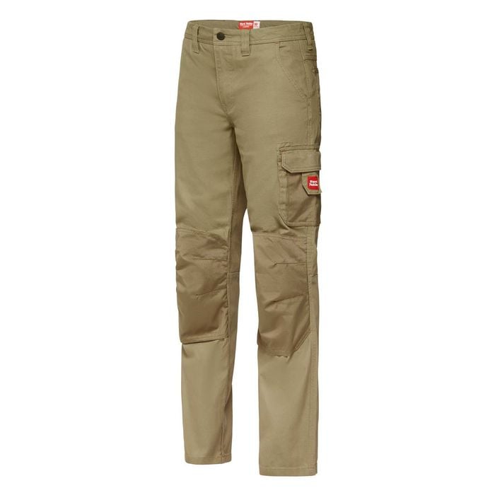 Hard Yakka Women's Khaki Legends Cotton Cargo Pant - Size 16