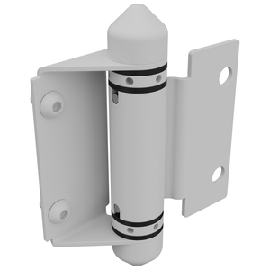 ProtectorAl Matt White Glass To Wall / Post Gate Hinge
