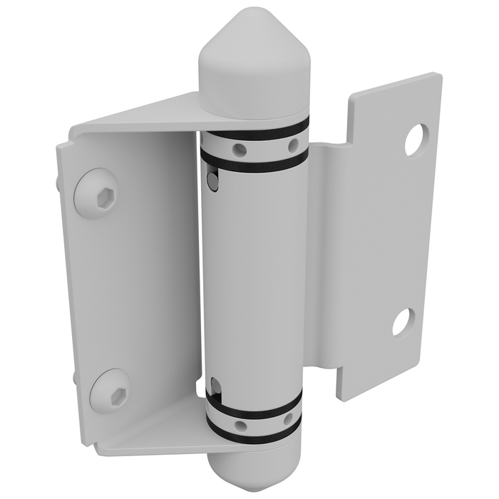 ProtectorAl Matt White Glass To Wall / Post Gate Hinge
