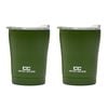 2PK Coffee Culture Stainless Steel Double Wall 350ml Travel Cup Military Green