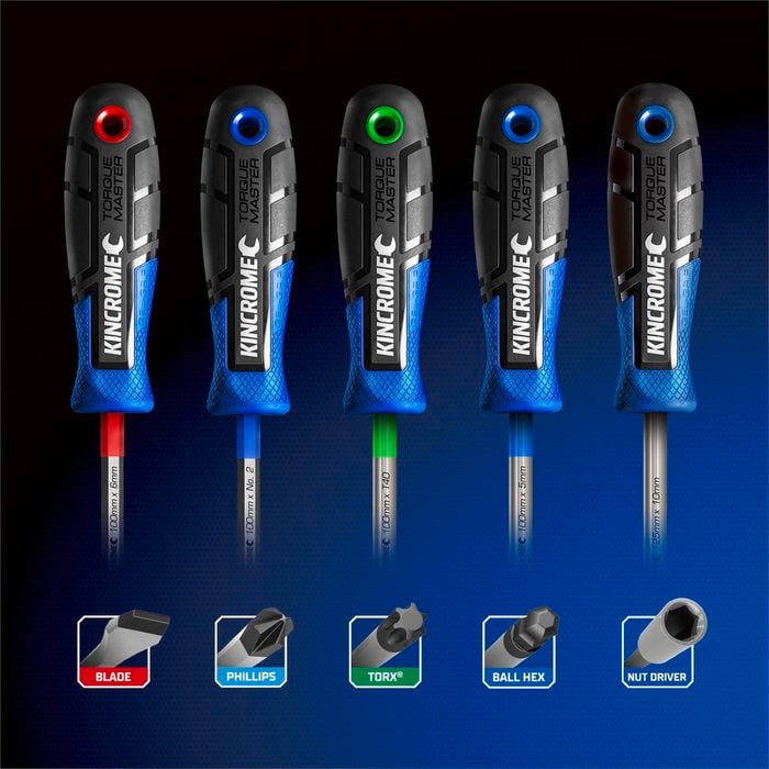 Kincrome 11 Piece TorqueMaster® T.Proof Torx® Bit And Driver Set