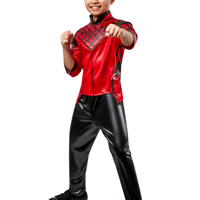 Shang-Chi Costume Marvel Mens Halloween Fancy Dress Padded Top Black
