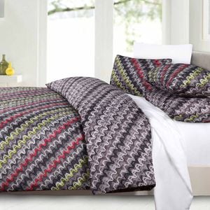 Big Sleep Hoxton Mutated DNA Reversible Quilt Cover Set - Queen
