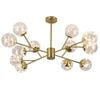 Eli & Co. Lighting Lyra 12 Orb Gold LED Chandelier Ceiling Light