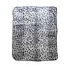 Bloomington 375gsm 1 Ply Animal Print Faux Mink Blanket Queen 200x240 cm Snow Leopard