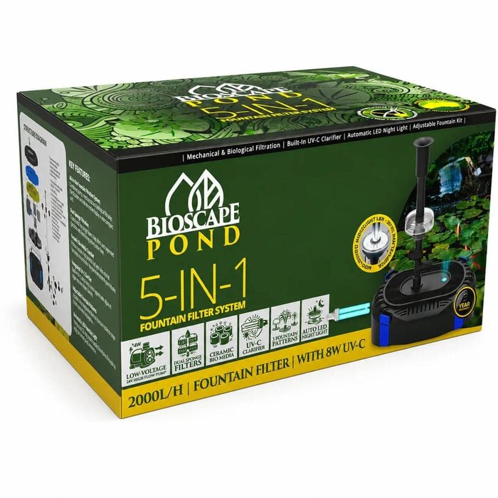 BioScape All in One Submersible Pond Filter with UV 2000LPH