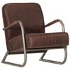 vidaXL Sofa Chair Upholstered Single Sofa Armchair Office Brown Real Leather