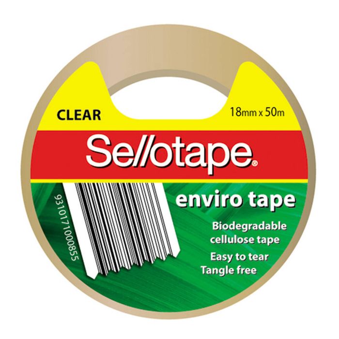Sellotape Enviro Tape (Clear) (18mmx50m)
