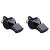 2PK Fox 40 Summit Pearl Whistle w/ Breakaway Lanyard Black