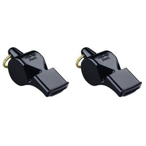 2PK Fox 40 Summit Pearl Whistle w/ Breakaway Lanyard Black