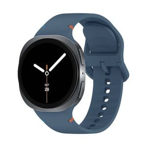 Samsung Galaxy Watch 8 40mm/44mm/Classic 46mm Soft Silicone Loop Watch Band Strap (Blue)