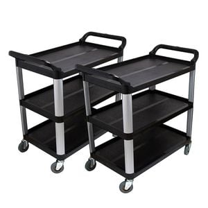 SOGA 2X 83.5x43x95cm 3 Tier Food Trolley - Small