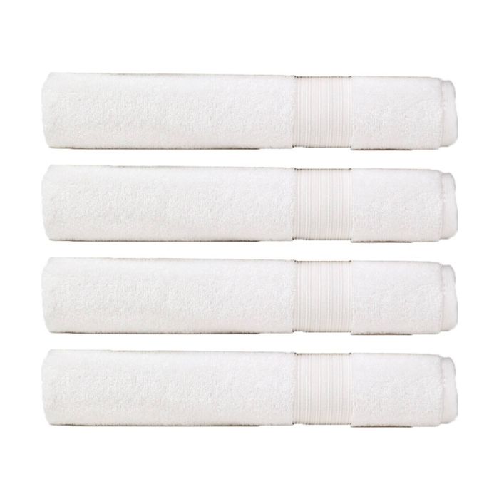 4PK Christy Sovereign Combed Cotton Bath Towel 650GSM Plush Soft White King